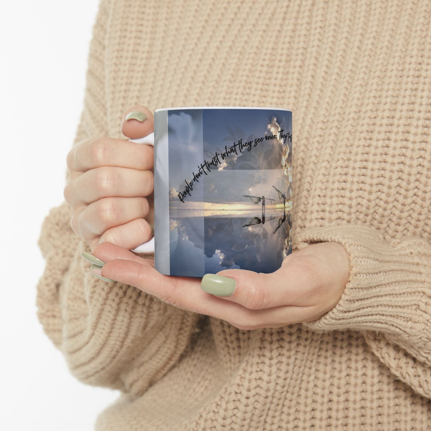 Inspirational Ceramic Mug for Coffee Lovers - Perfect Gift for Tea Drinkers, Motivational Quote Mug, Home Decor, Nature Lovers