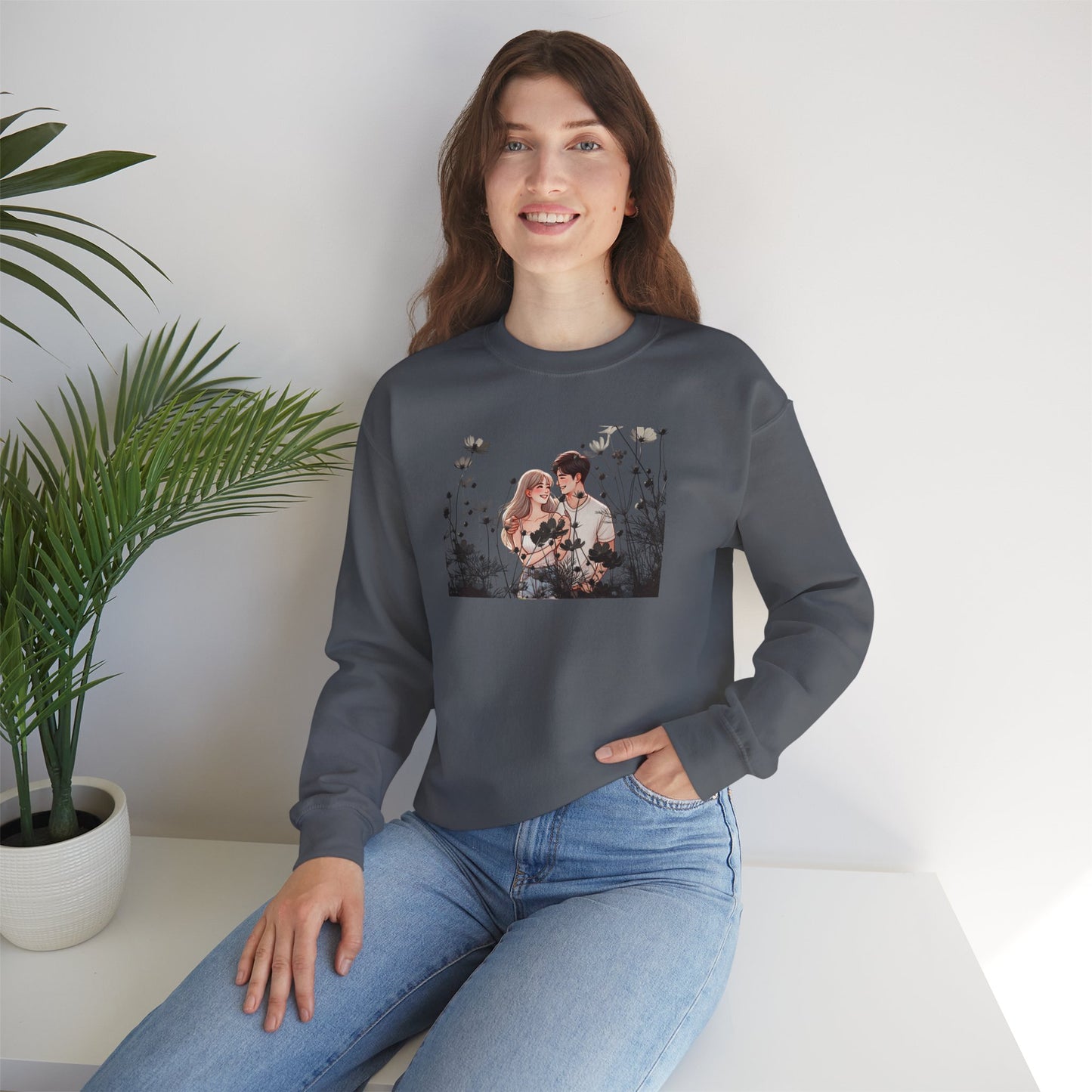 Romantic Couple Sweatshirt - Love Gift, Cozy Apparel, Valentine's Day, Anniversary Gift, Cute Couple Outfits