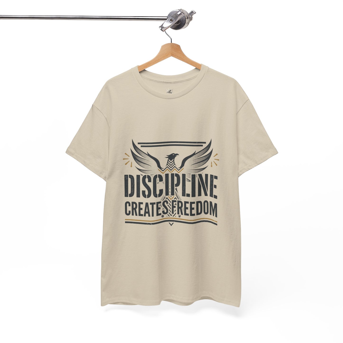 Discipline Creates Freedom T-Shirt — Motivational Eagle Fitness Tee