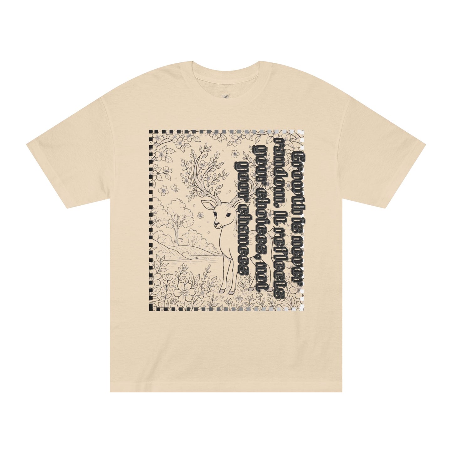 Whimsical Deer Unisex Classic Tee, Nature Lovers Shirt, Gift for Animal Enthusiasts, Eco-Friendly Fashion, Casual Wear