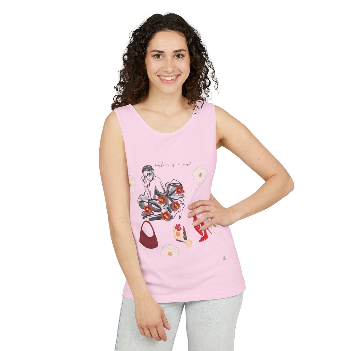 Stylish Fashionista Tank Top, trendsetter tank, summer apparel, gift for fashion lovers, casual chic top, vibrant summer style
