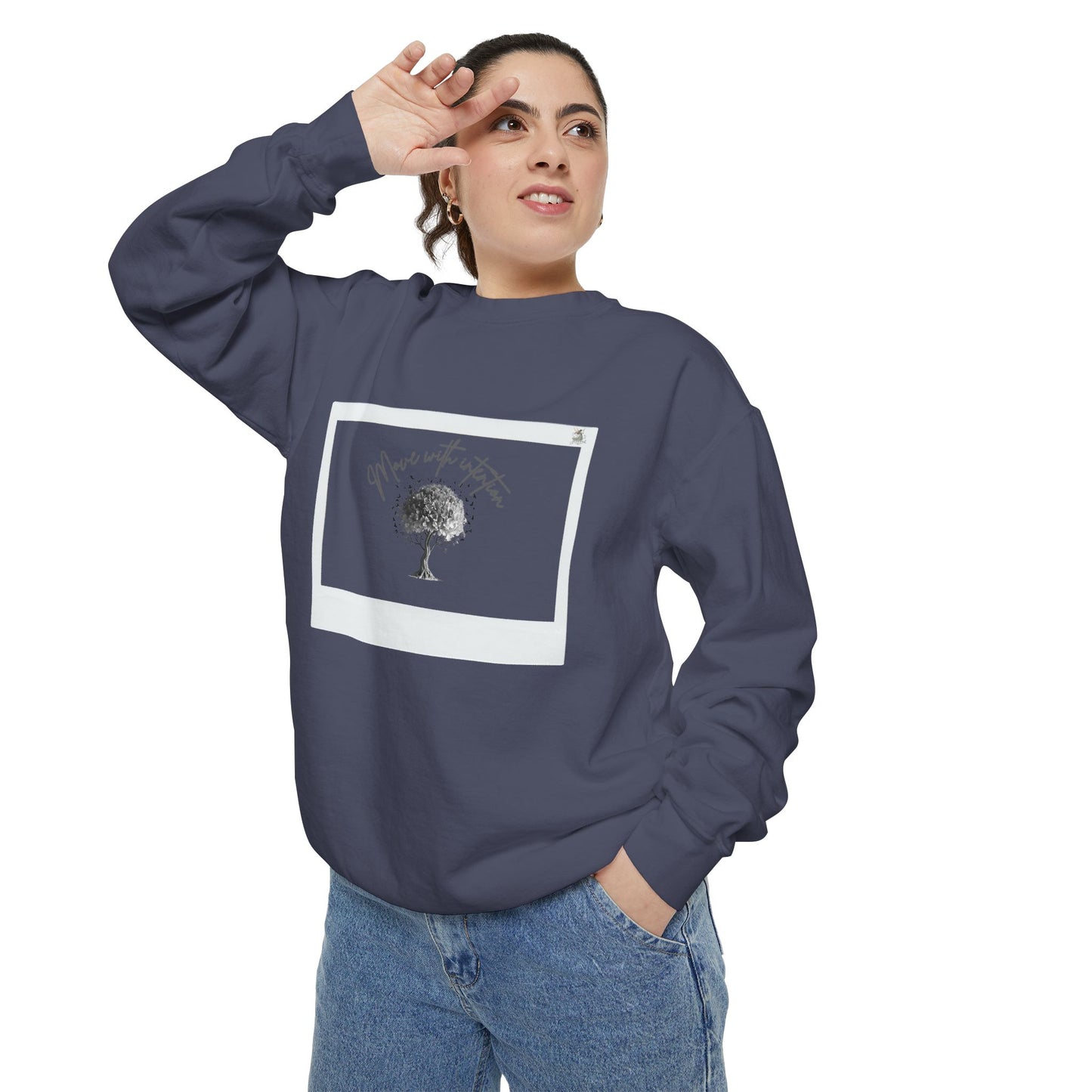 Cozy Garment-Dyed Sweatshirt, Inspirational Sweatshirt, Unisex Hoodie, Gift for Nature Lovers, Casual Everyday Wear, Motivational Apparel