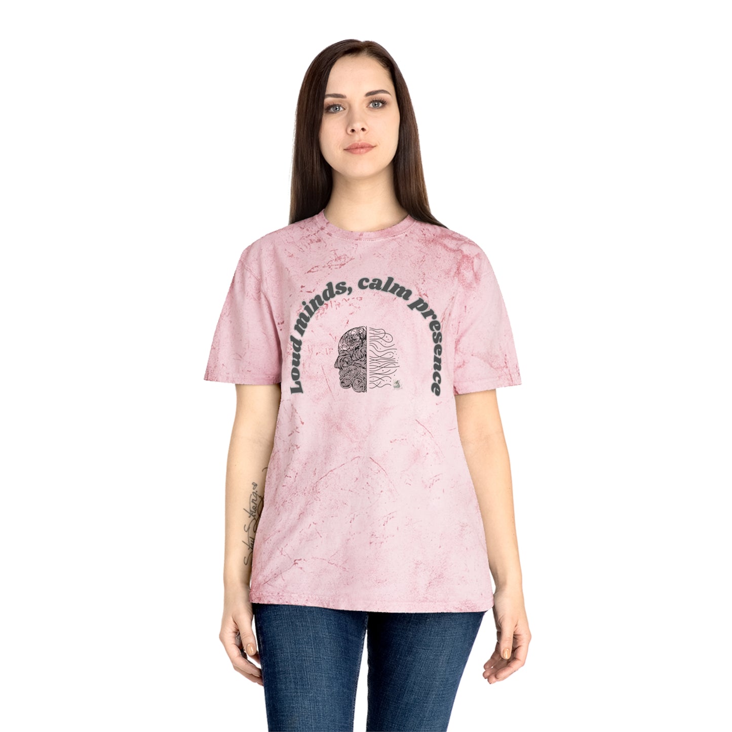 Color Blast T-Shirt, Unisex Tee, Loud Minds Calm Presence Shirt, Artistic Graphic Tee, Casual Wear, Trendy Gift Idea