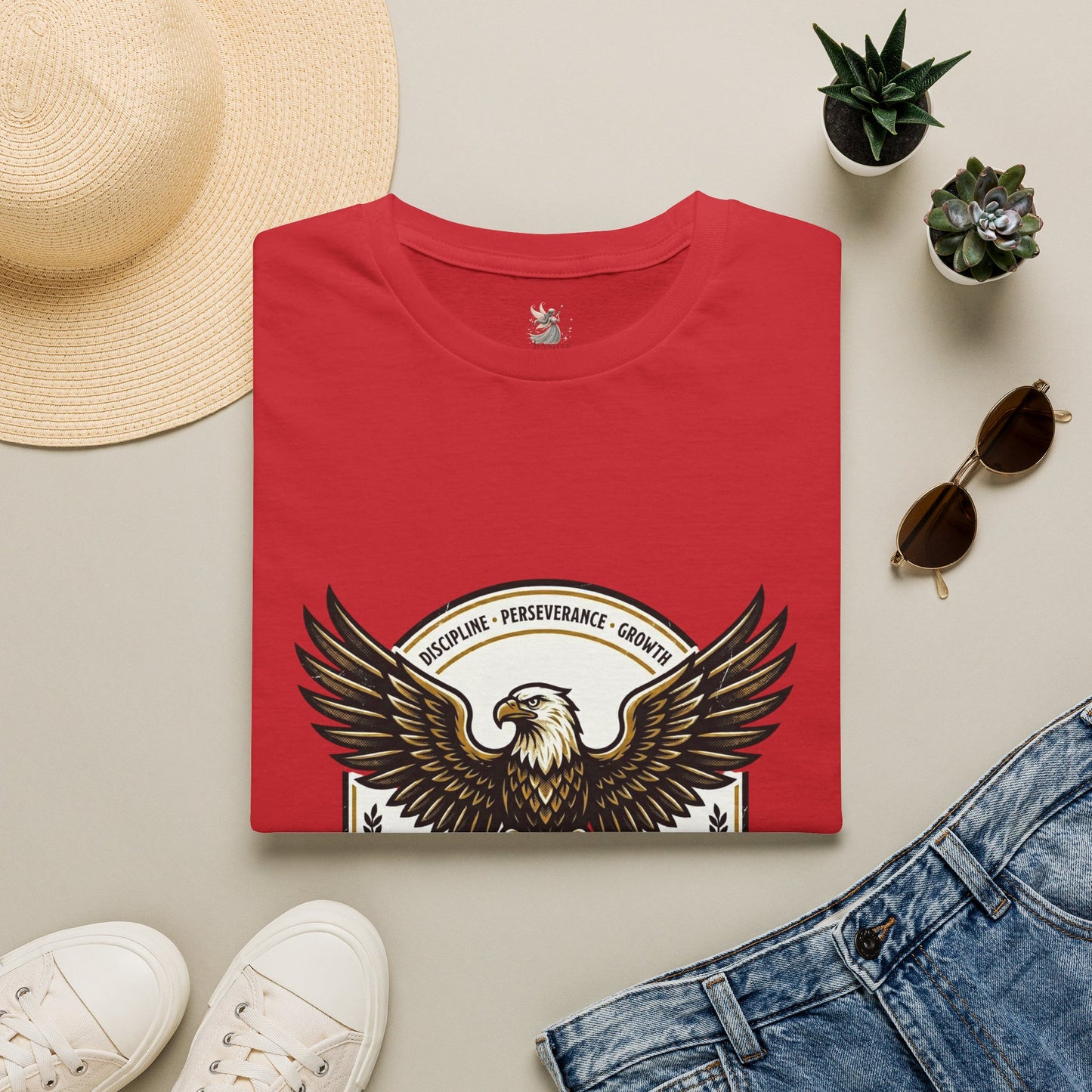 Eagle Emblem Earn It Every Day T-Shirt | Wisdom, Discipline, Perseverance