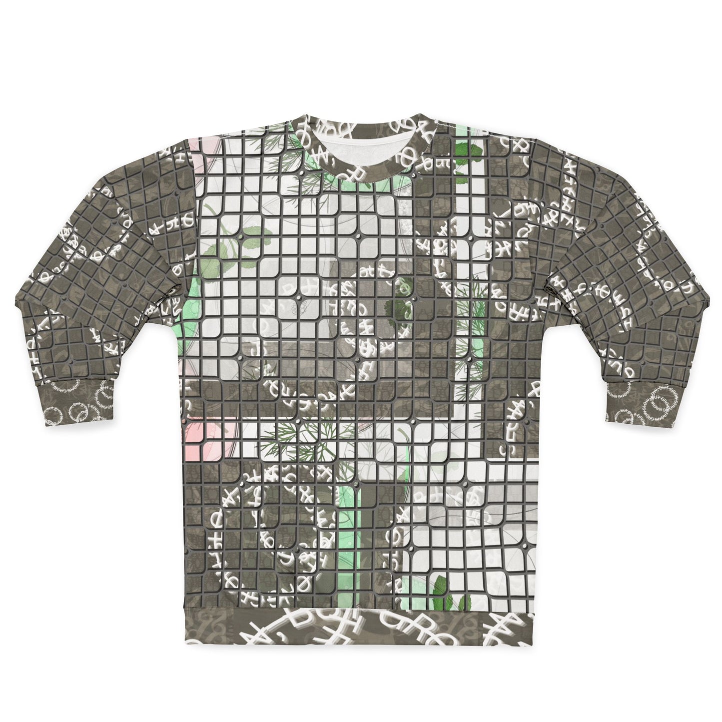Trendy Unisex All-Over Print Sweatshirt, Cozy Layer, Casual Wear, Gift for Friends, Unique Statement Piece, Ideal for Everyday Style