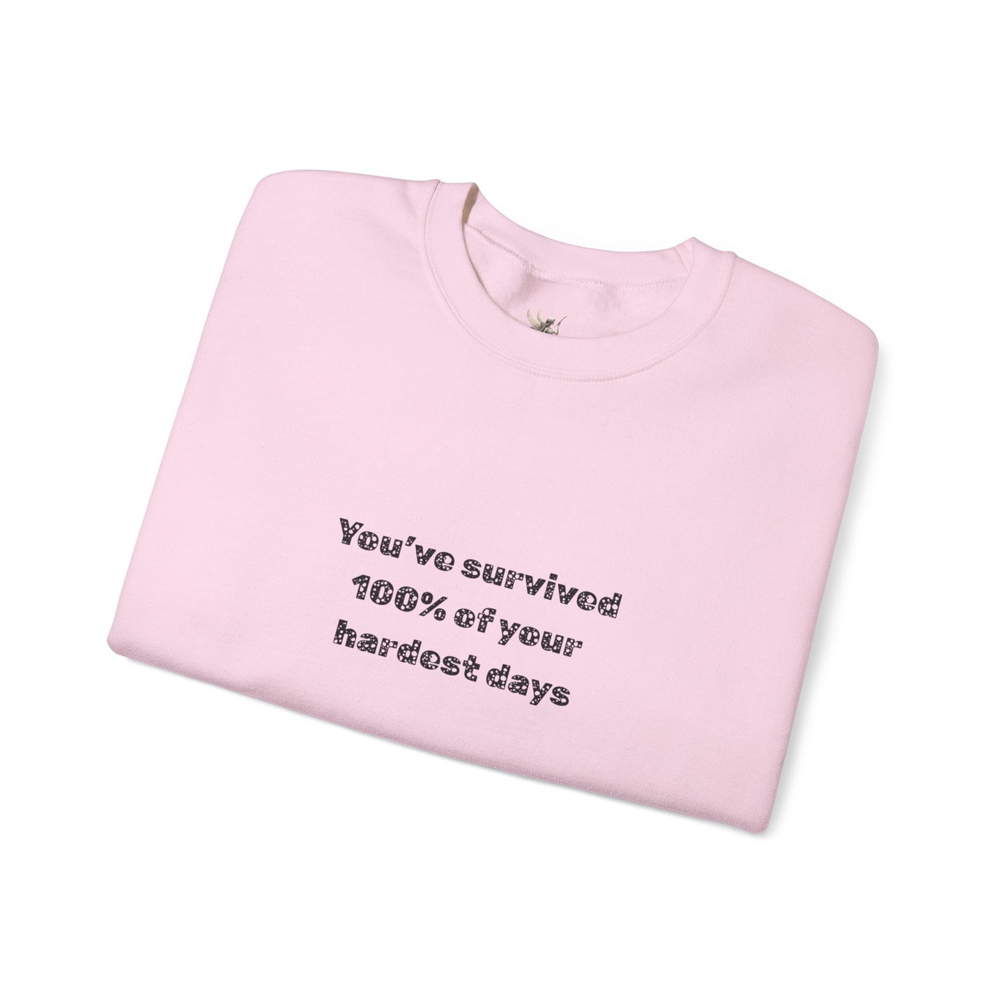 Minimalist Chest Quote Sweatshirt | Subtle Typographic Design