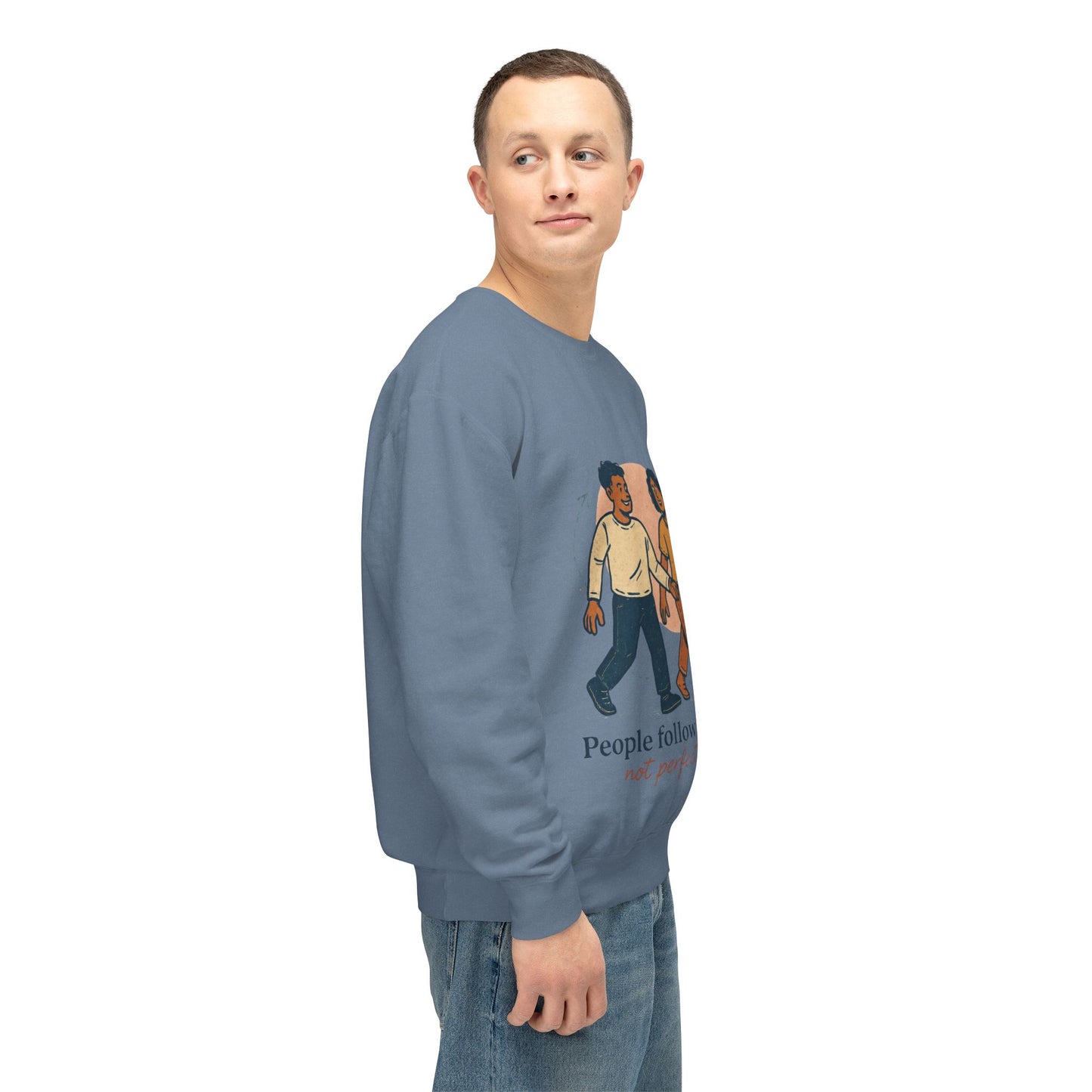 Inspirational Art Sweatshirt - Lightweight Crewneck, Motivational Gift, Cozy Apparel, Perfect for Everyday Wear, Unisex Fashion