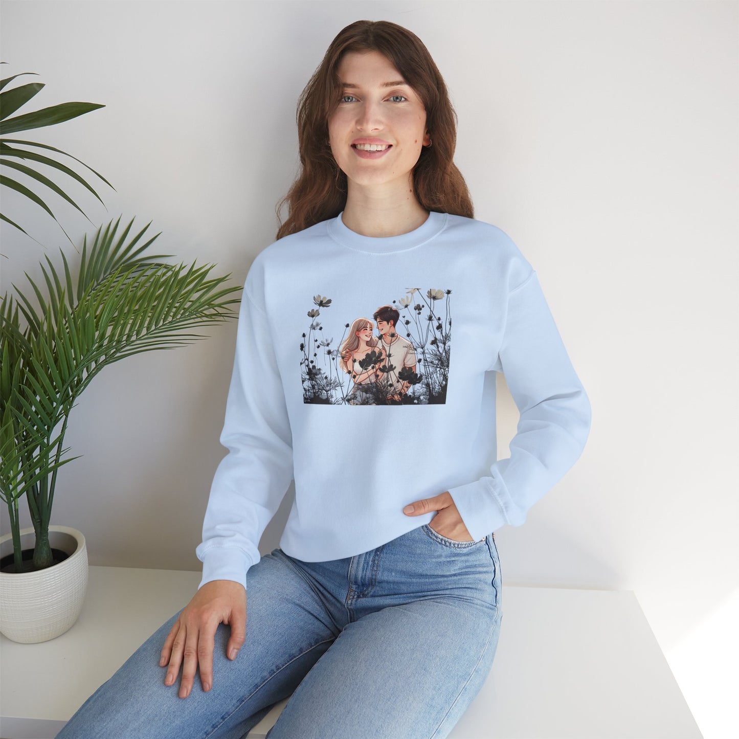 Romantic Couple Sweatshirt - Love Gift, Cozy Apparel, Valentine's Day, Anniversary Gift, Cute Couple Outfits