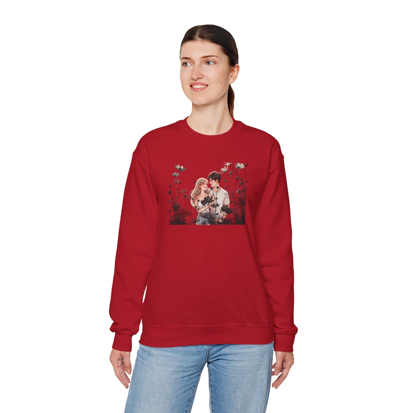 Romantic Couple Sweatshirt - Love Gift, Cozy Apparel, Valentine's Day, Anniversary Gift, Cute Couple Outfits