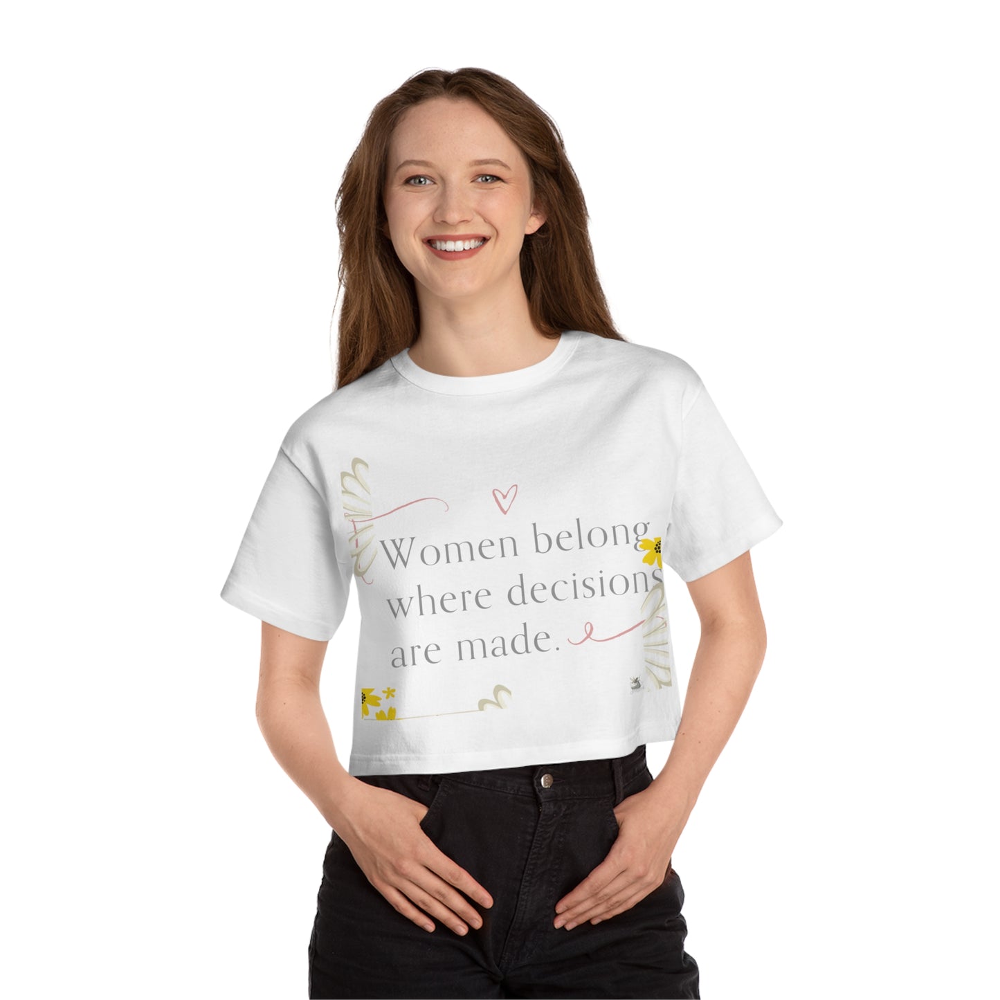 Empowering Women’s Cropped T-Shirt - Feminist Apparel, Casual Top, Gift for Her, Motivational Tee, Everyday Wear