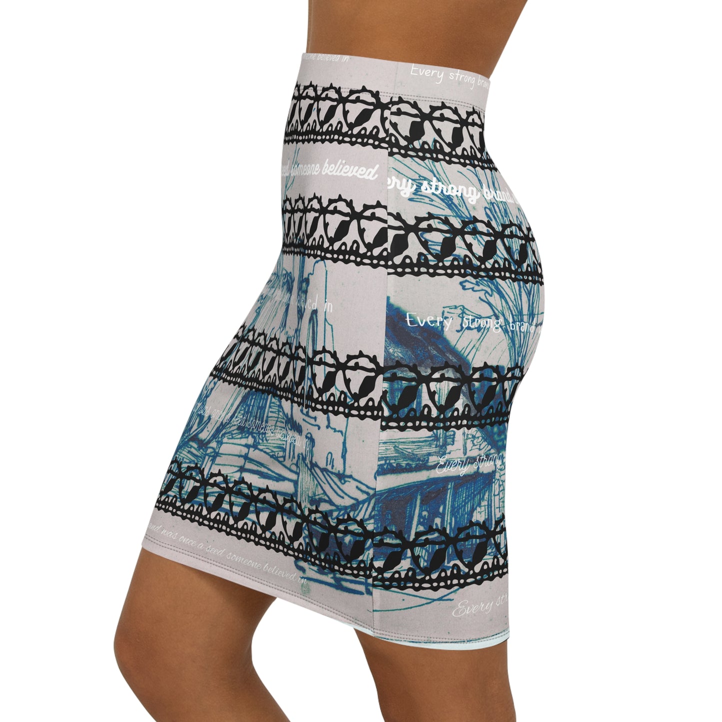 Stylish Women's Mid-Waist Pencil Skirt, Chic Office Wear, Trendy Party Outfit, Versatile Fashion Statement, Fashion Forward Skirts, [...]