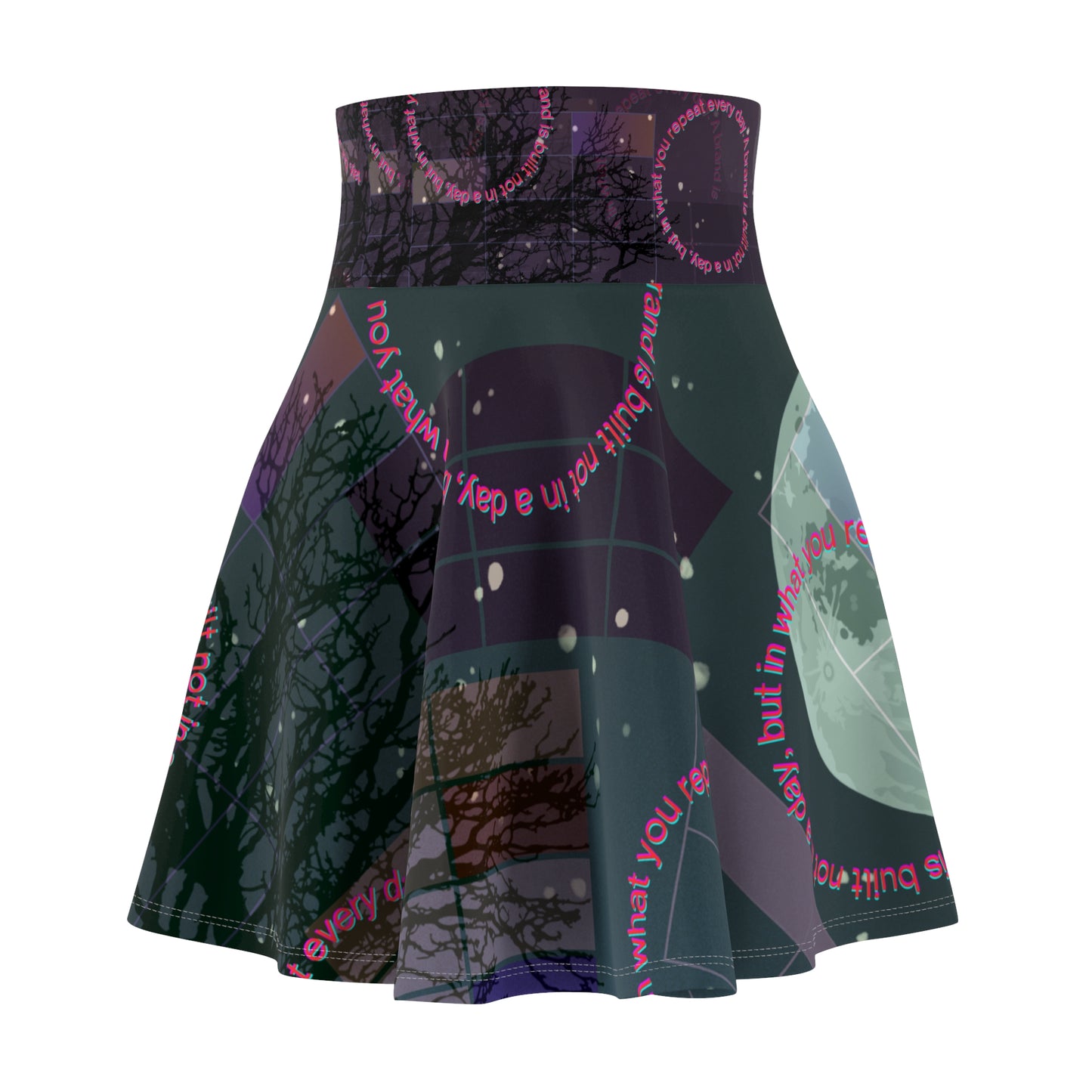 Mystical Women's Skater Skirt, Bohemian Skirt, Festival Wear, Unique Skirt, Everyday Style, Casual Elegance