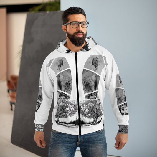 Artistic Unisex Zip Hoodie, Unique Graphic Sweatshirt, Cozy Layer for All Seasons, Perfect Gift for Nature Lovers, Trendy Outfit for [...]