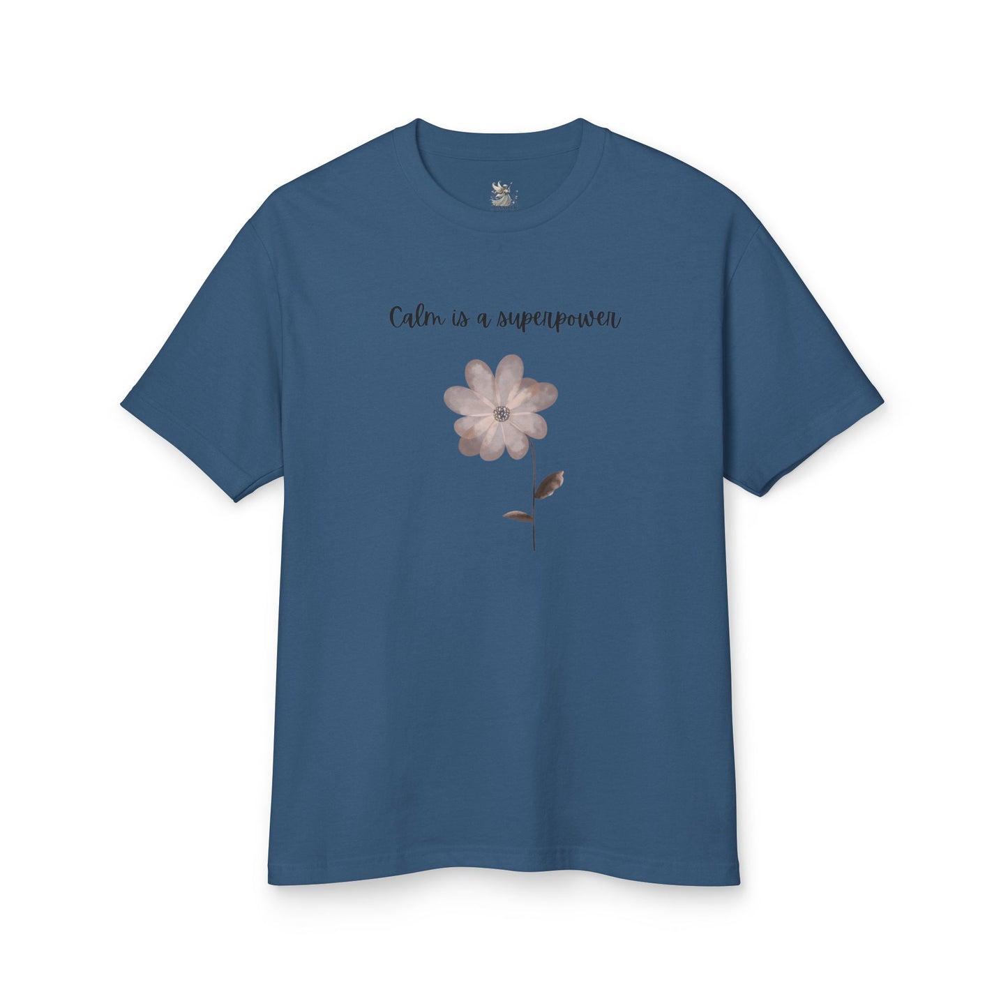 Calm is a Superpower Tee - Unisex Heavyweight Cotton T-Shirt for Relaxation, Mindfulness, Self-Care, Gift for Friends, Casual Wear