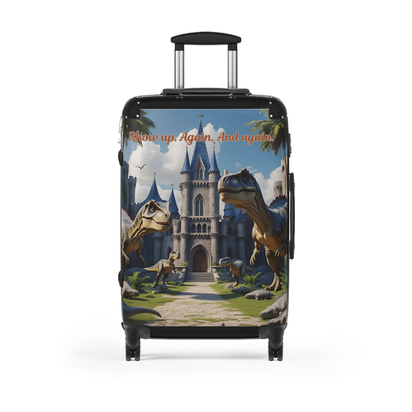 Whimsical Dinosaur Suitcase - Adventure Travel Bag, Kids Luggage, Unique Travel Accessory, Fun Gift, Family Vacations