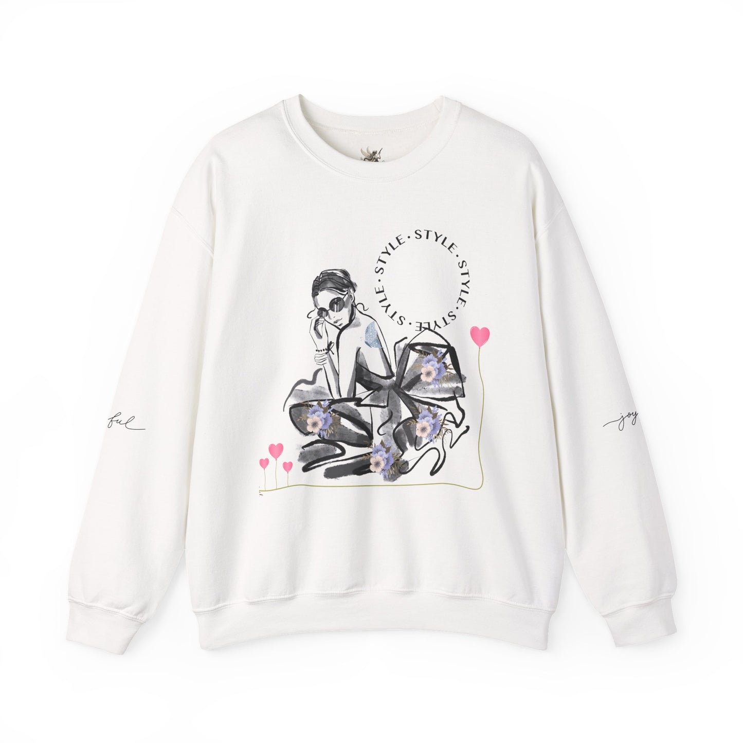 Chic Fashionista Crewneck Sweatshirt, Cozy Gift for Her, Perfect for Fashion Lovers, Trendy Sweatshirt, Stylish Casual Wear