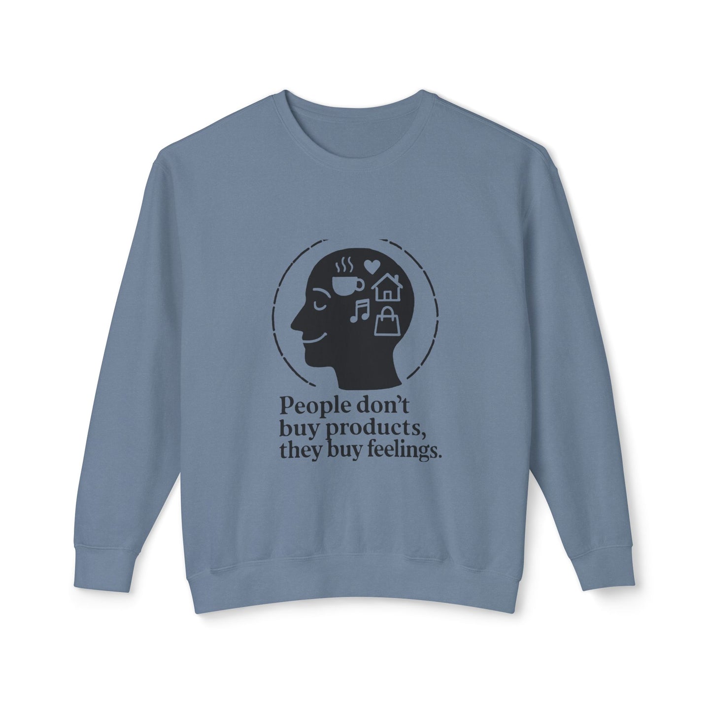 Emotional Connection Lightweight Crewneck Sweatshirt - Perfect Gift for Mindfulness Lovers, Cozy, Inspirational Apparel, Casual [...]