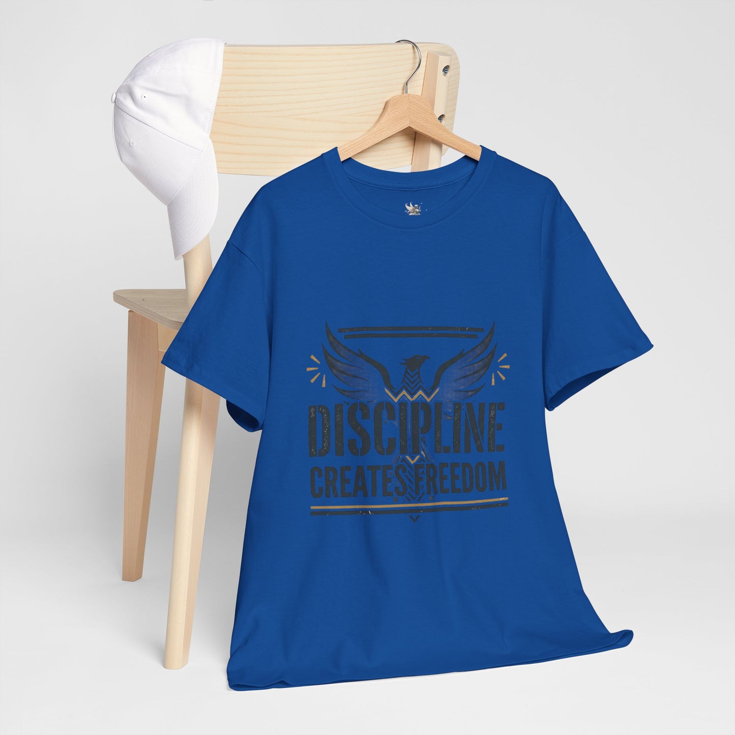 Discipline Creates Freedom T-Shirt — Motivational Eagle Fitness Tee