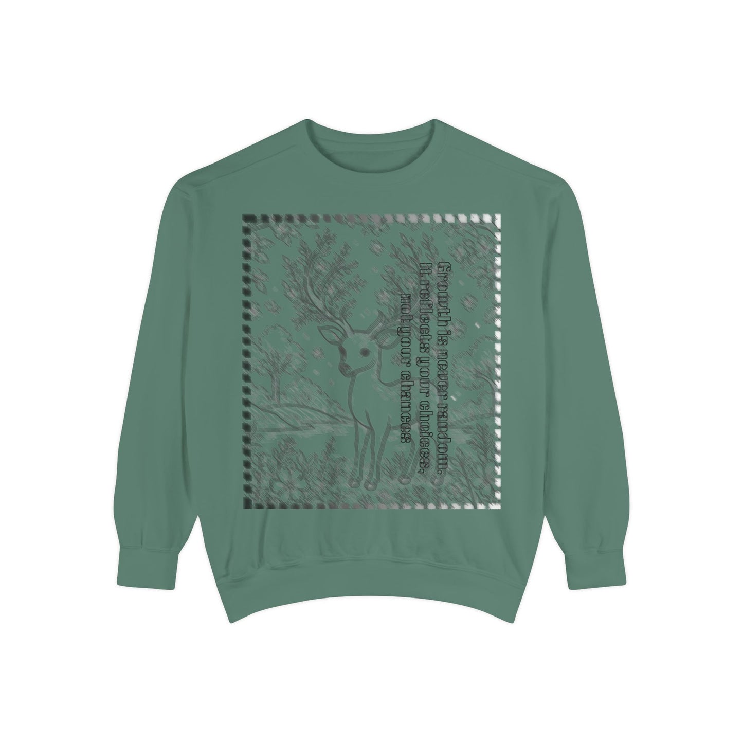 Stylish Unisex Sweatshirt with Deer Design, Cozy Autumn Loungewear, Gift for Him/Her, Perfect for Holidays, Nature Lovers