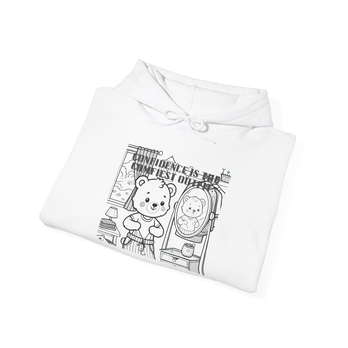 Cozy Character Hoodie with Cute Graphic, Unisex Sweatshirt, Casual Hooded Sweatshirt, Gift for Friends, Cartoon Print Hoodie, Everyday Wear