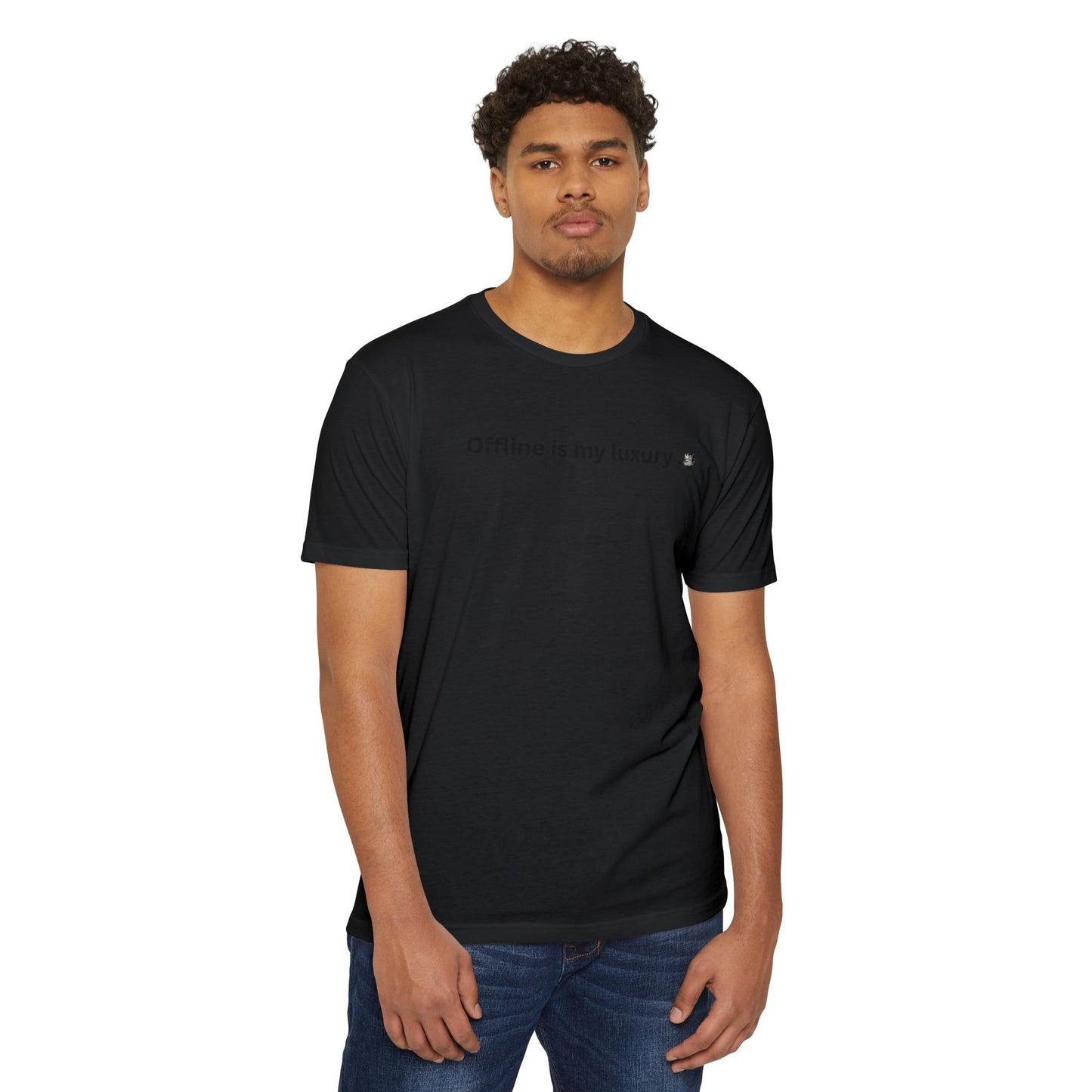 Unisex Relaxed Fit T-Shirt - "Offline is my luxury" - Casual Wear, Gift for Nature Lovers, Mindfulness Apparel, Vintage Style Tee, [...]