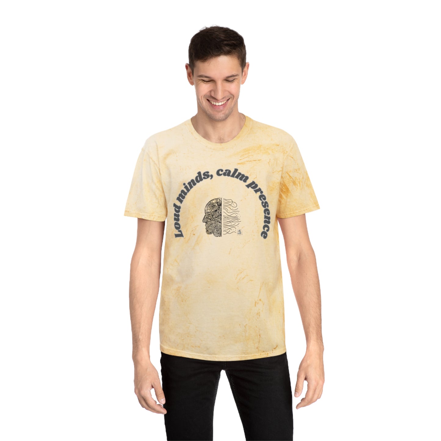 Color Blast T-Shirt, Unisex Tee, Loud Minds Calm Presence Shirt, Artistic Graphic Tee, Casual Wear, Trendy Gift Idea