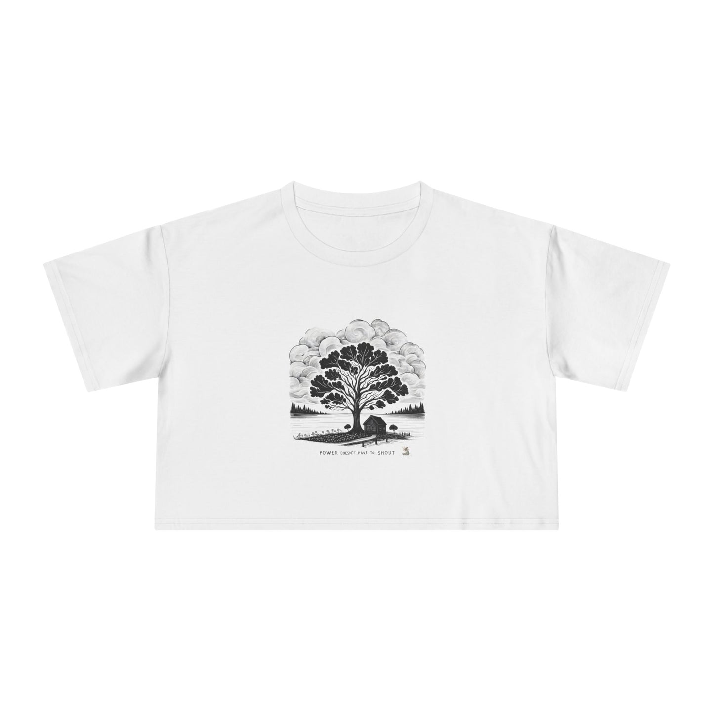 Nature-Inspired Women's Crop Tee, Casual Summer Top, Gift for Nature Lovers, Graphic Tee, Eco-Friendly Fashion