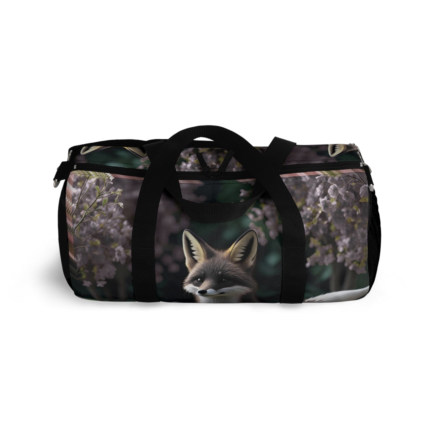 Floral Fox Duffel Bag | Perfect for Gym, Yoga, Travel, Gifts, Outdoor Adventures | Ideal for Nature Lovers!