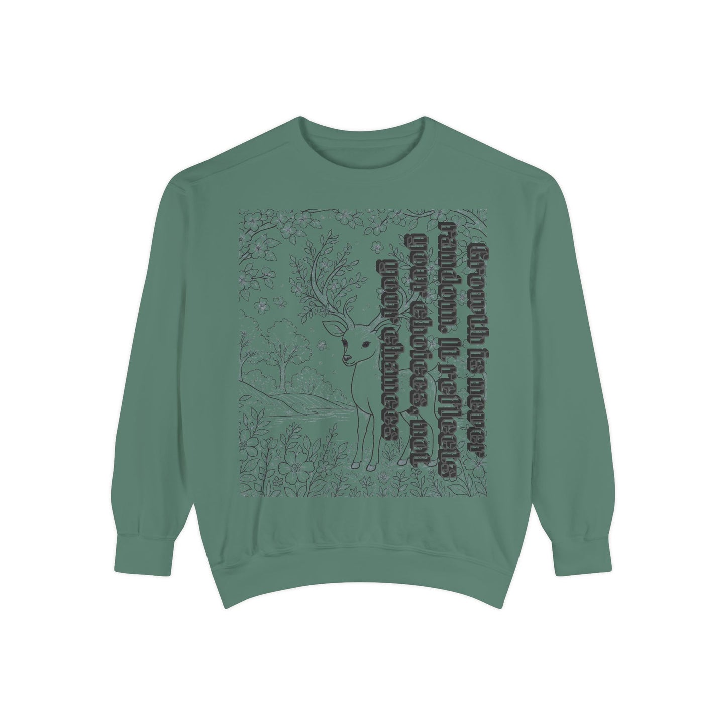 Whimsical Deer Sweatshirt | Cozy Casual Wear, Gift for Nature Lovers, Fall Fashion, Unique Artwork, Unisex Style