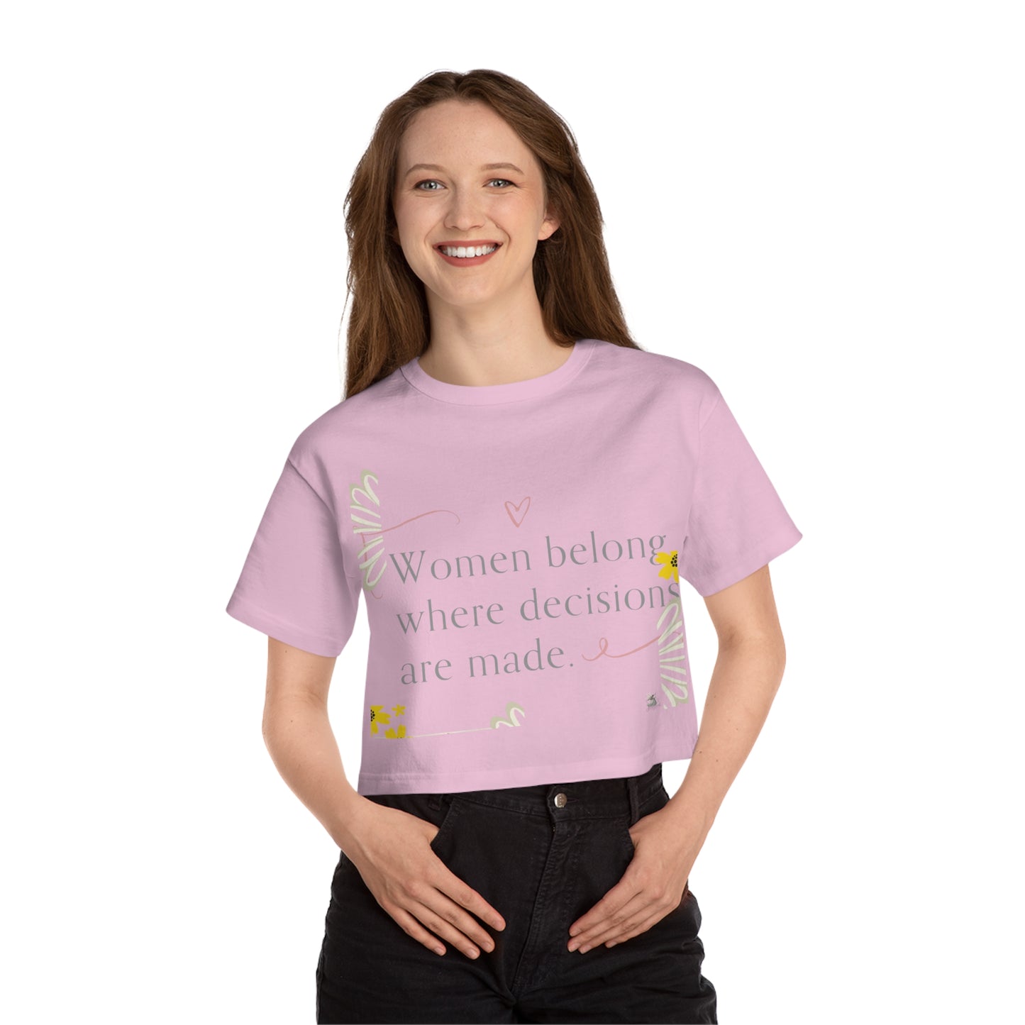 Empowering Women’s Cropped T-Shirt - Feminist Apparel, Casual Top, Gift for Her, Motivational Tee, Everyday Wear