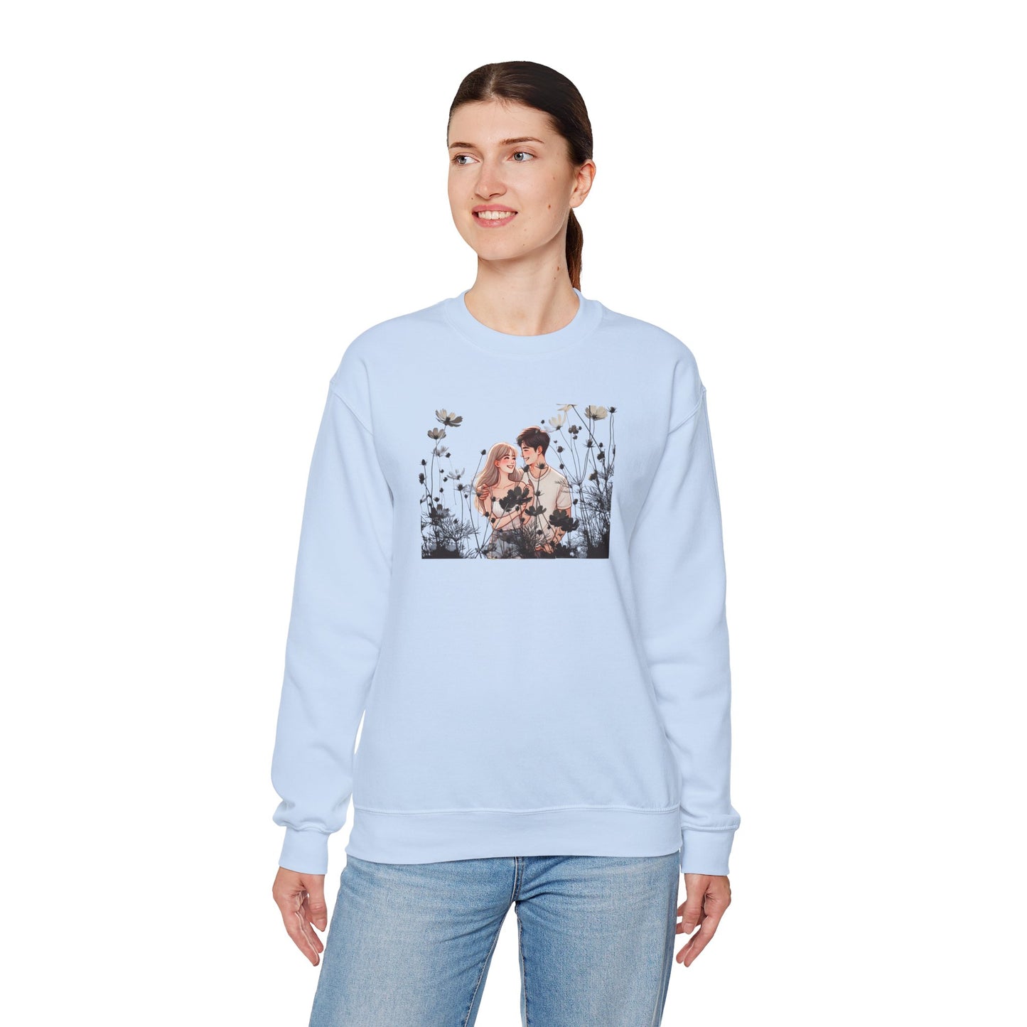Romantic Couple Sweatshirt - Love Gift, Cozy Apparel, Valentine's Day, Anniversary Gift, Cute Couple Outfits
