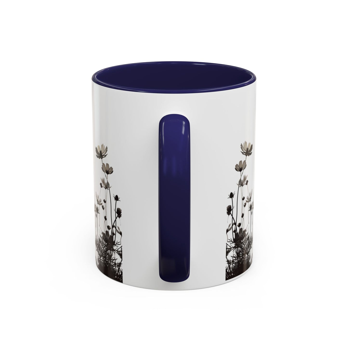 Floral Accent Coffee Mug