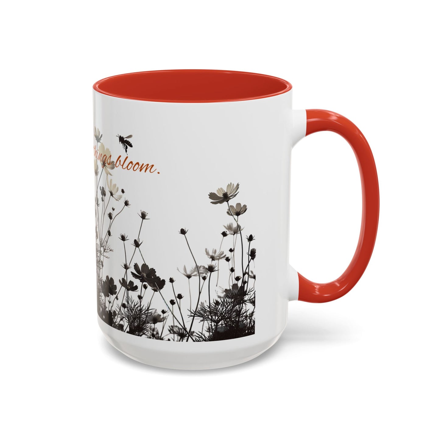 Floral Accent Coffee Mug