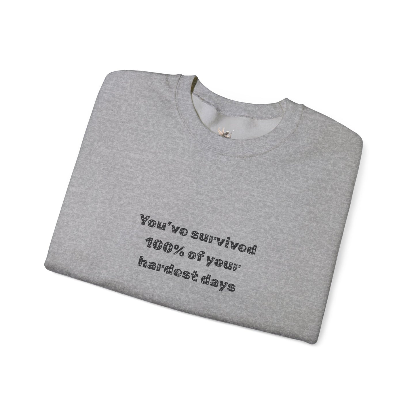 Minimalist Chest Quote Sweatshirt | Subtle Typographic Design