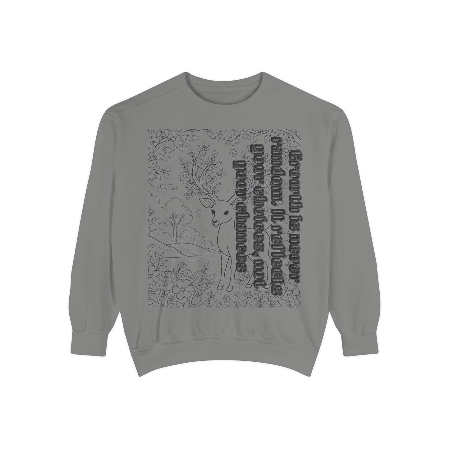 Whimsical Deer Sweatshirt | Cozy Casual Wear, Gift for Nature Lovers, Fall Fashion, Unique Artwork, Unisex Style