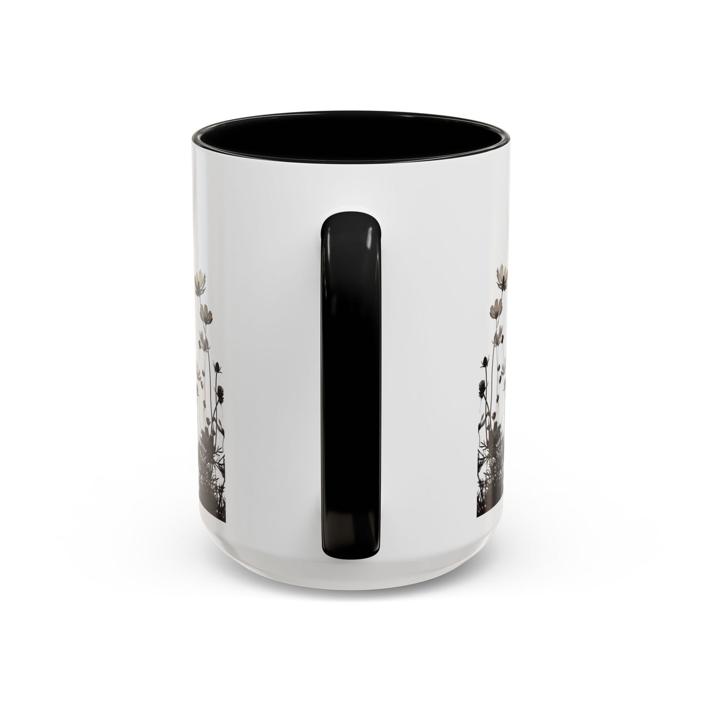Floral Accent Coffee Mug