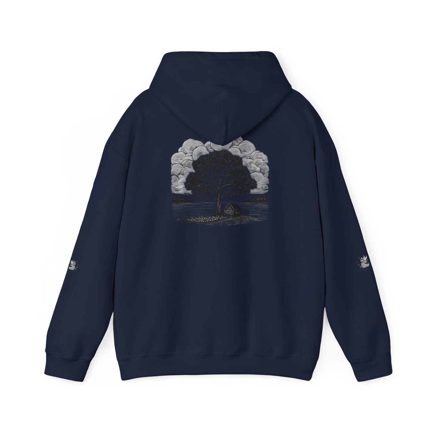 Nature-Inspired Hooded Sweatshirt | Ideal for Nature Lovers, Cozy Fall Wear, Gifts for Friends, Eco-Friendly Fashion