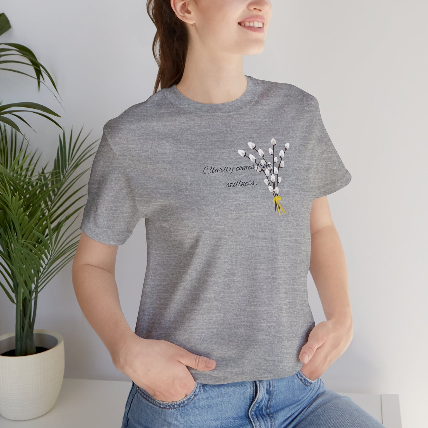 Botanical Quote Tee - Unisex Jersey Short Sleeve T-Shirt, Casual Wear, Gift for Nature Lovers, Spring Outfit, Everyday Style