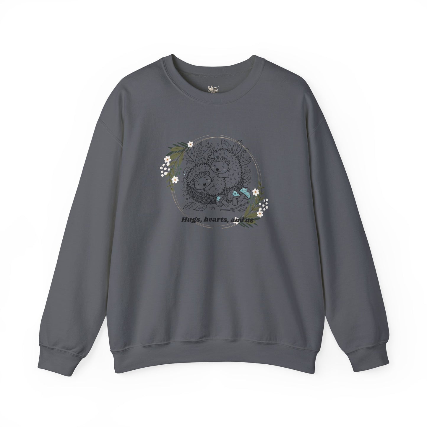 Hedgehog Sweatshirt - Valentine's Day Love Illustration