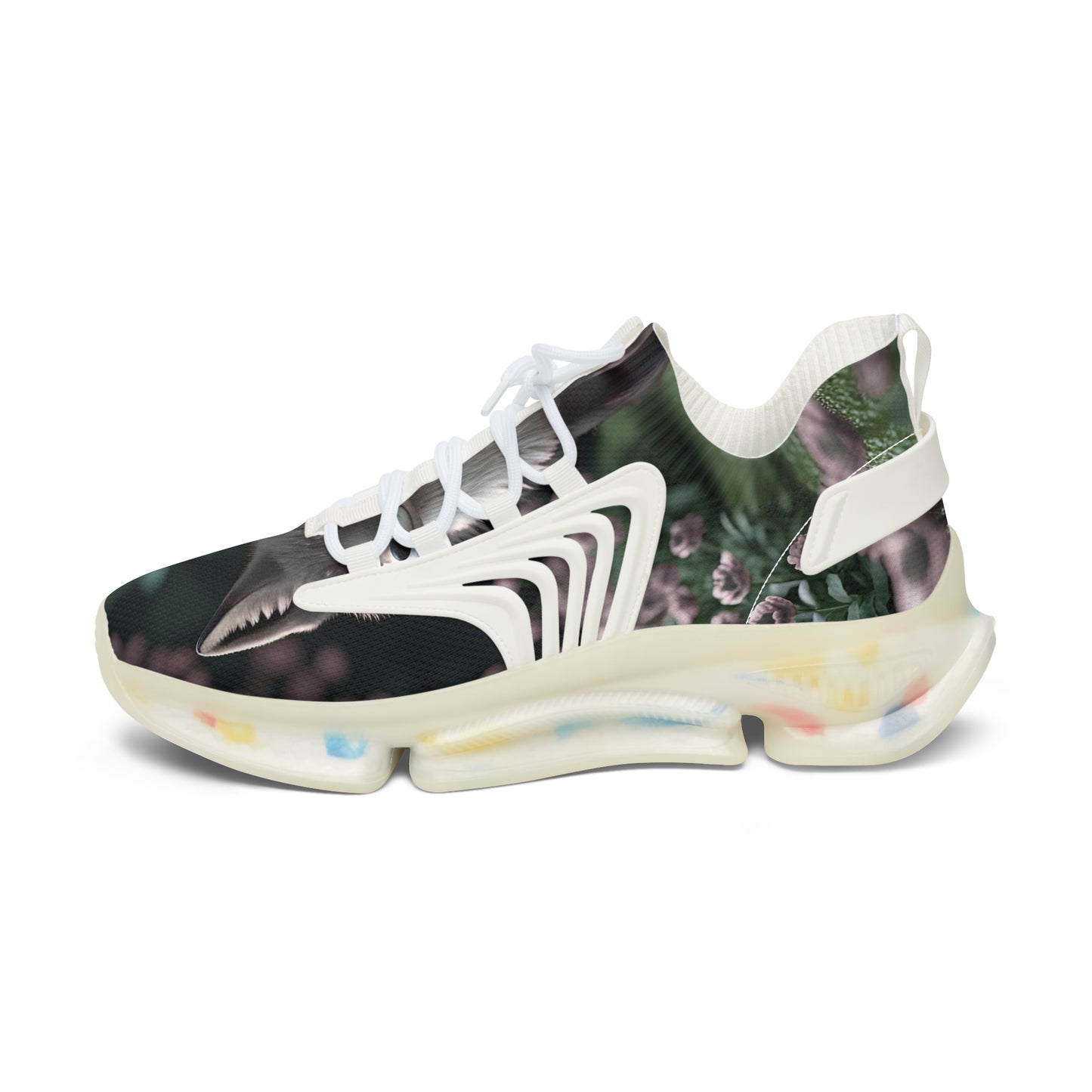 Floral Women's Sneakers, Stylish Casual Shoes, Trendy Athletic Footwear, Unique Gift for Her, Spring Fashion Footwear