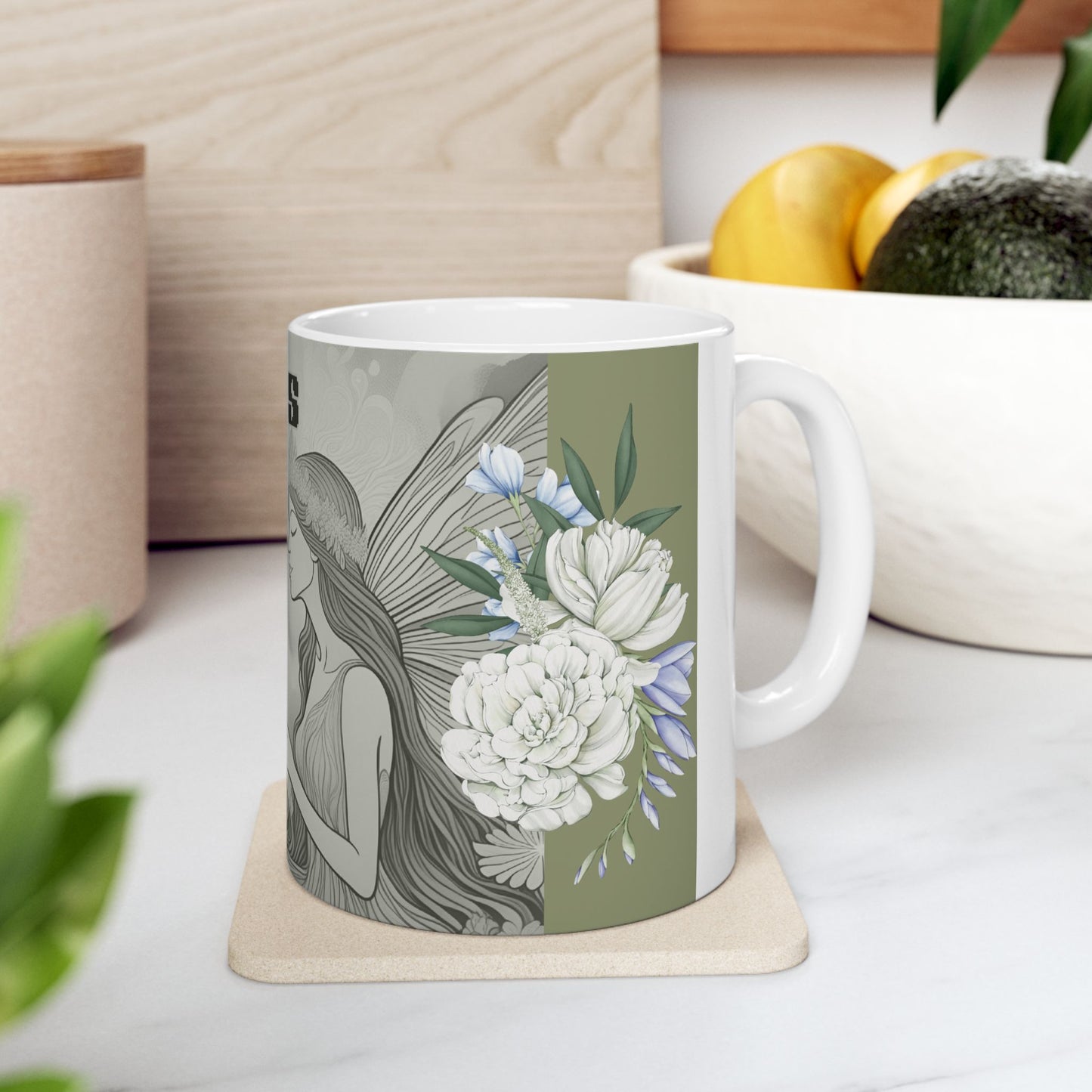 Whispers in the Forest Ceramic Mug - Enchanted Fairy Design, Cozy Gift for Nature Lovers, Perfect for Tea & Coffee, Eco-Friendly Home [...]