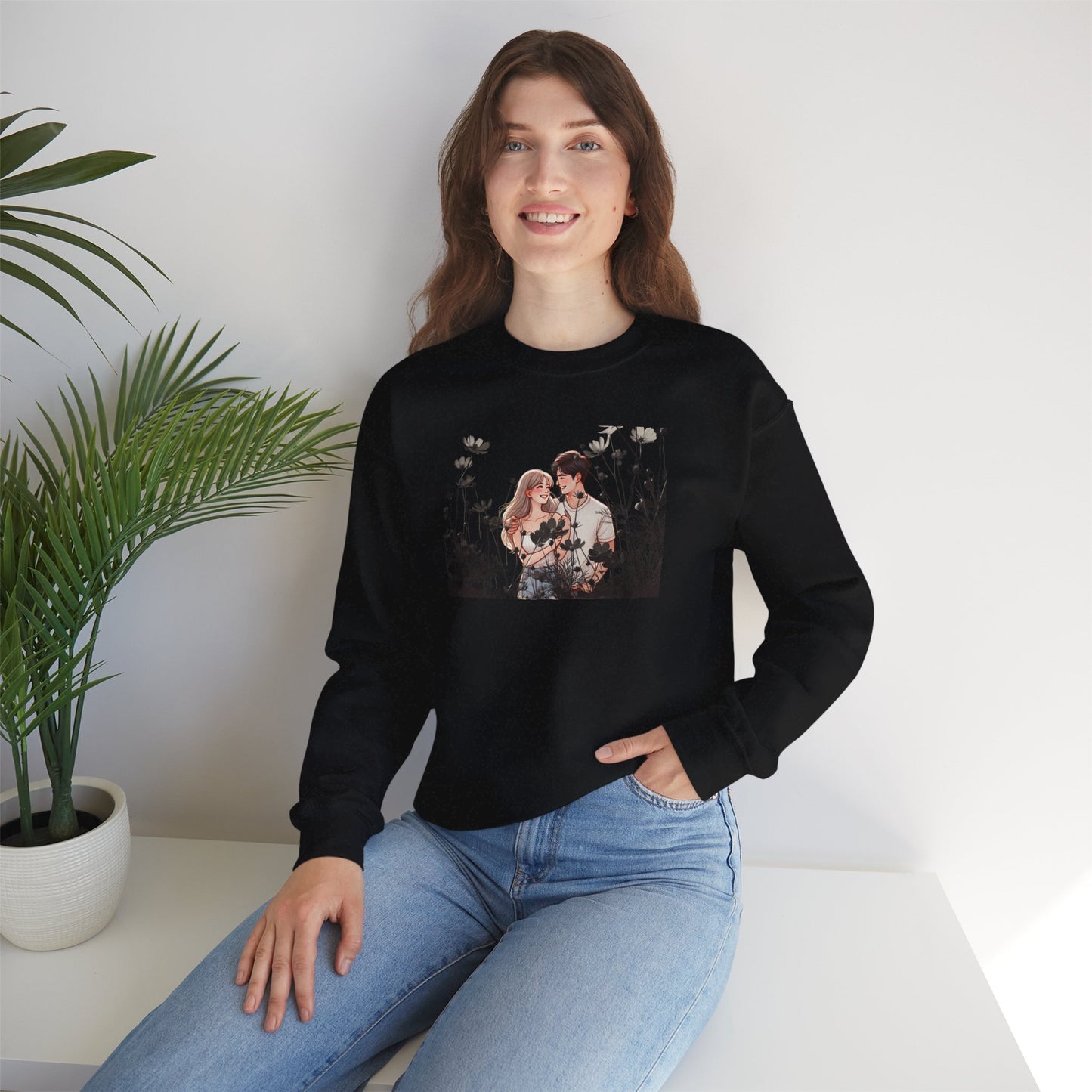 Romantic Couple Sweatshirt - Love Gift, Cozy Apparel, Valentine's Day, Anniversary Gift, Cute Couple Outfits