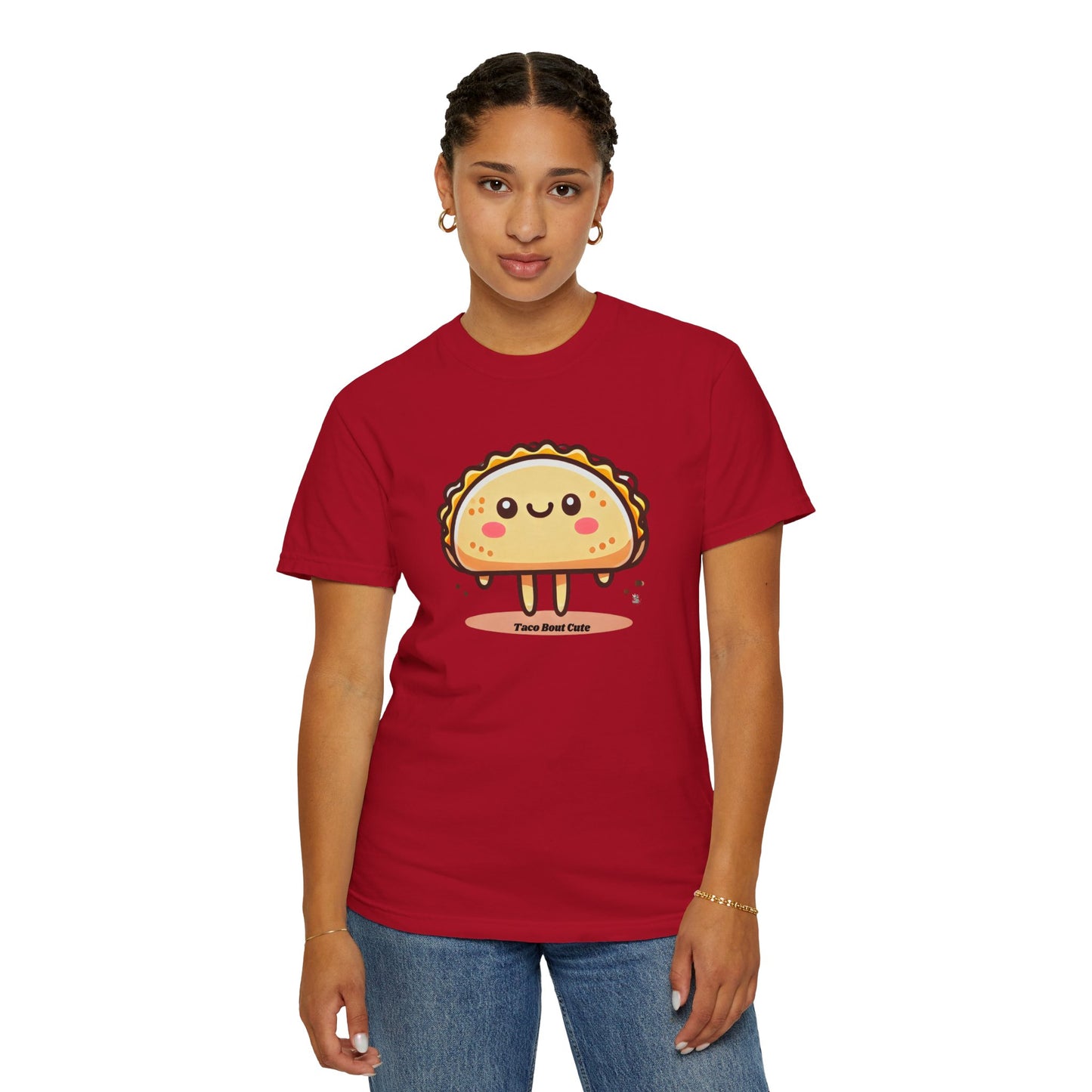 Cute Taco Graphic Tee, Unisex T-shirt, Foodie Gift, Valentine's Day Top, Casual Wear, Fun Snack Outfit