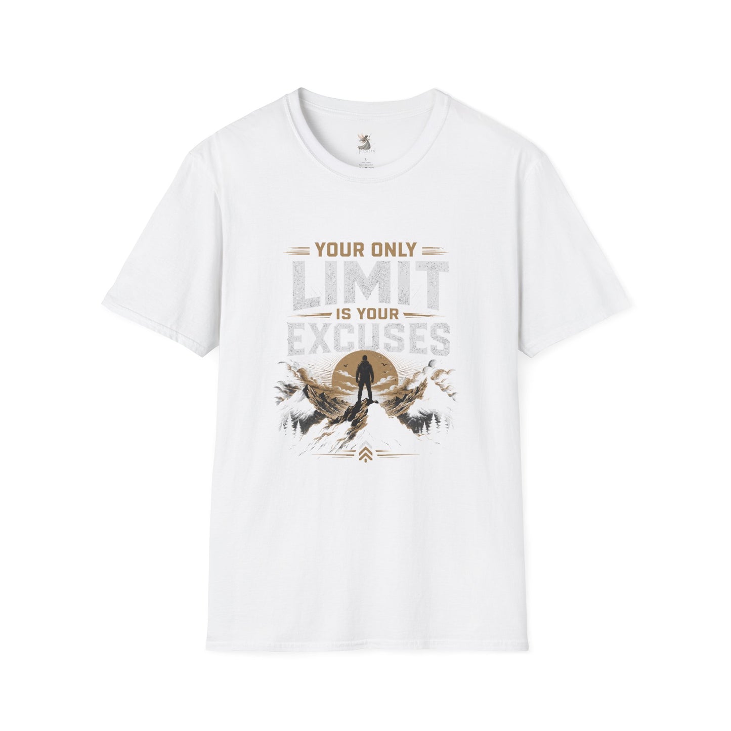 Your Only Limit Is Your Excuses T-Shirt | Motivational Quote Tee