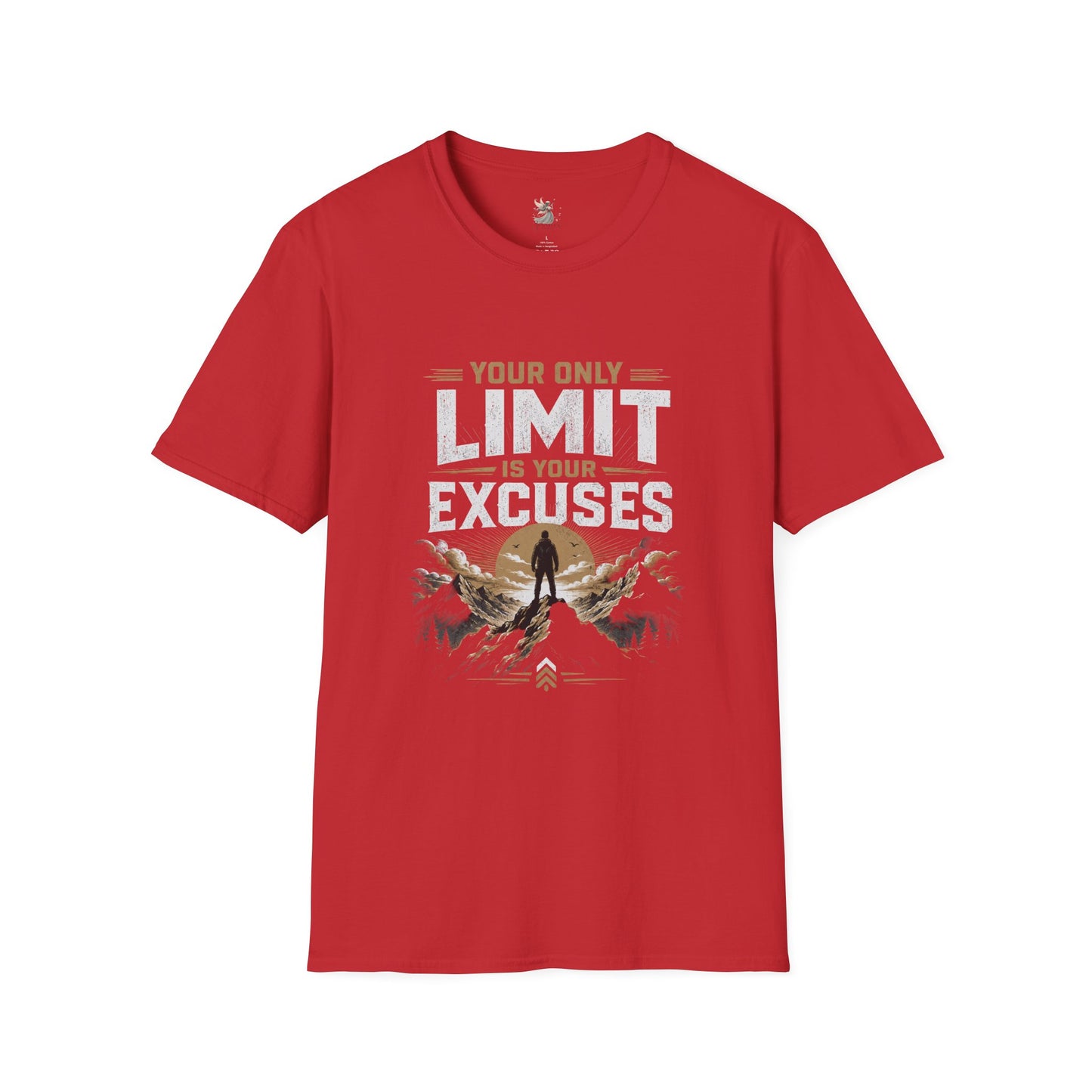 Your Only Limit Is Your Excuses T-Shirt | Motivational Quote Tee