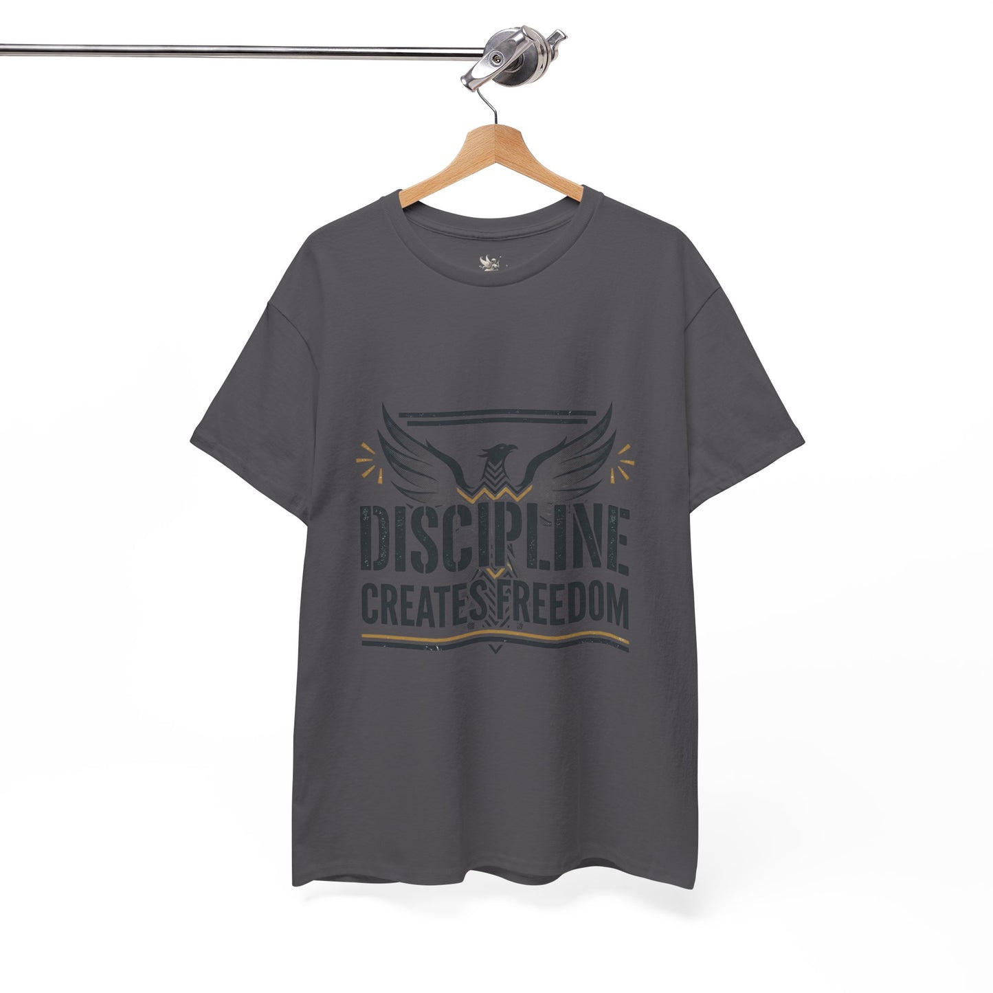 Discipline Creates Freedom T-Shirt — Motivational Eagle Fitness Tee