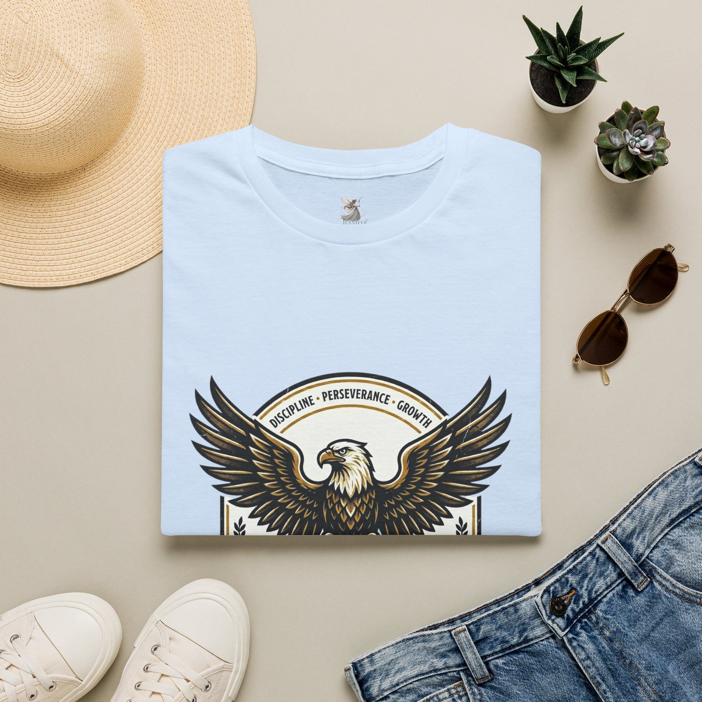 Eagle Emblem Earn It Every Day T-Shirt | Wisdom, Discipline, Perseverance