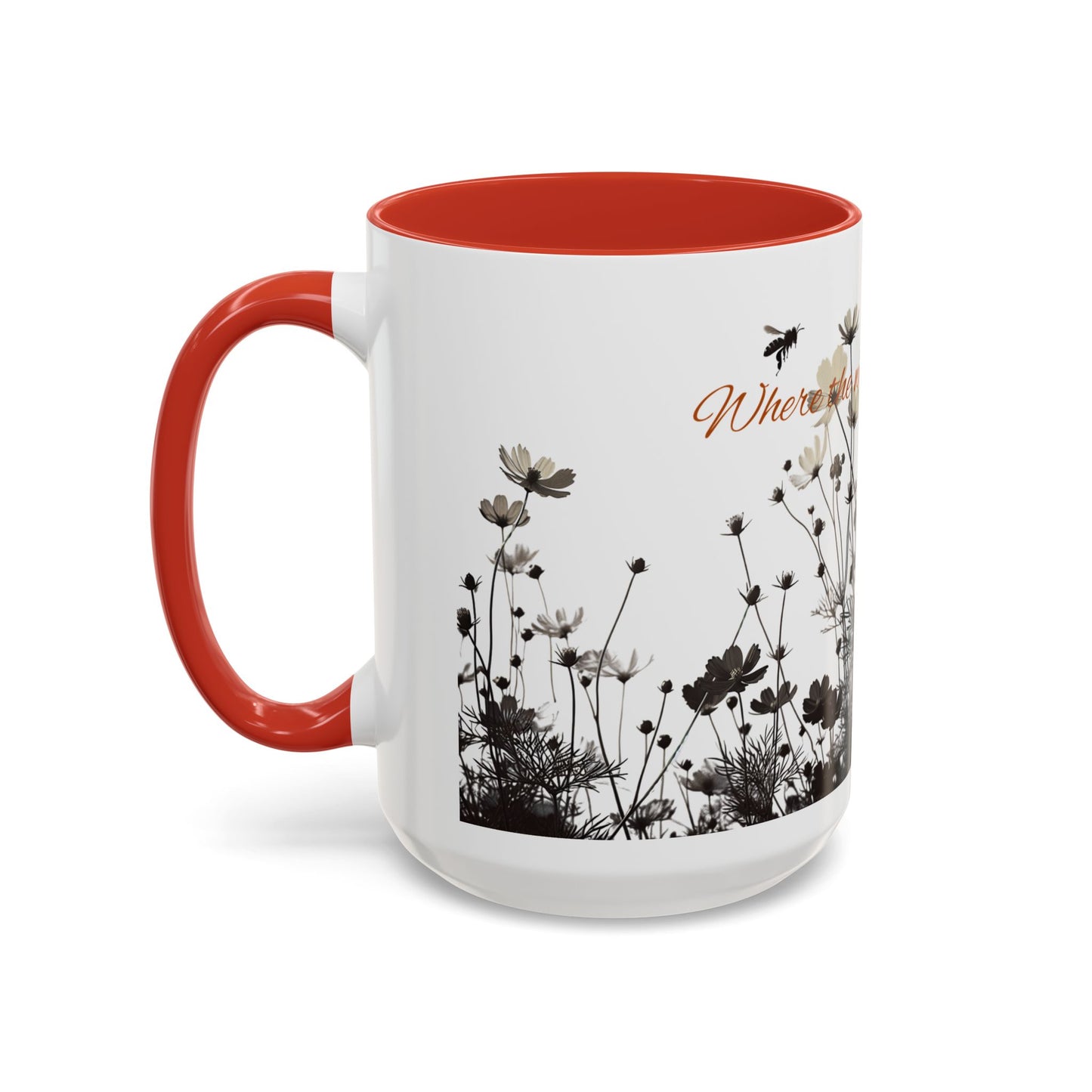Floral Accent Coffee Mug