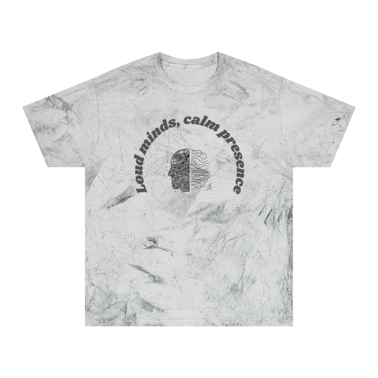 Color Blast T-Shirt, Unisex Tee, Loud Minds Calm Presence Shirt, Artistic Graphic Tee, Casual Wear, Trendy Gift Idea