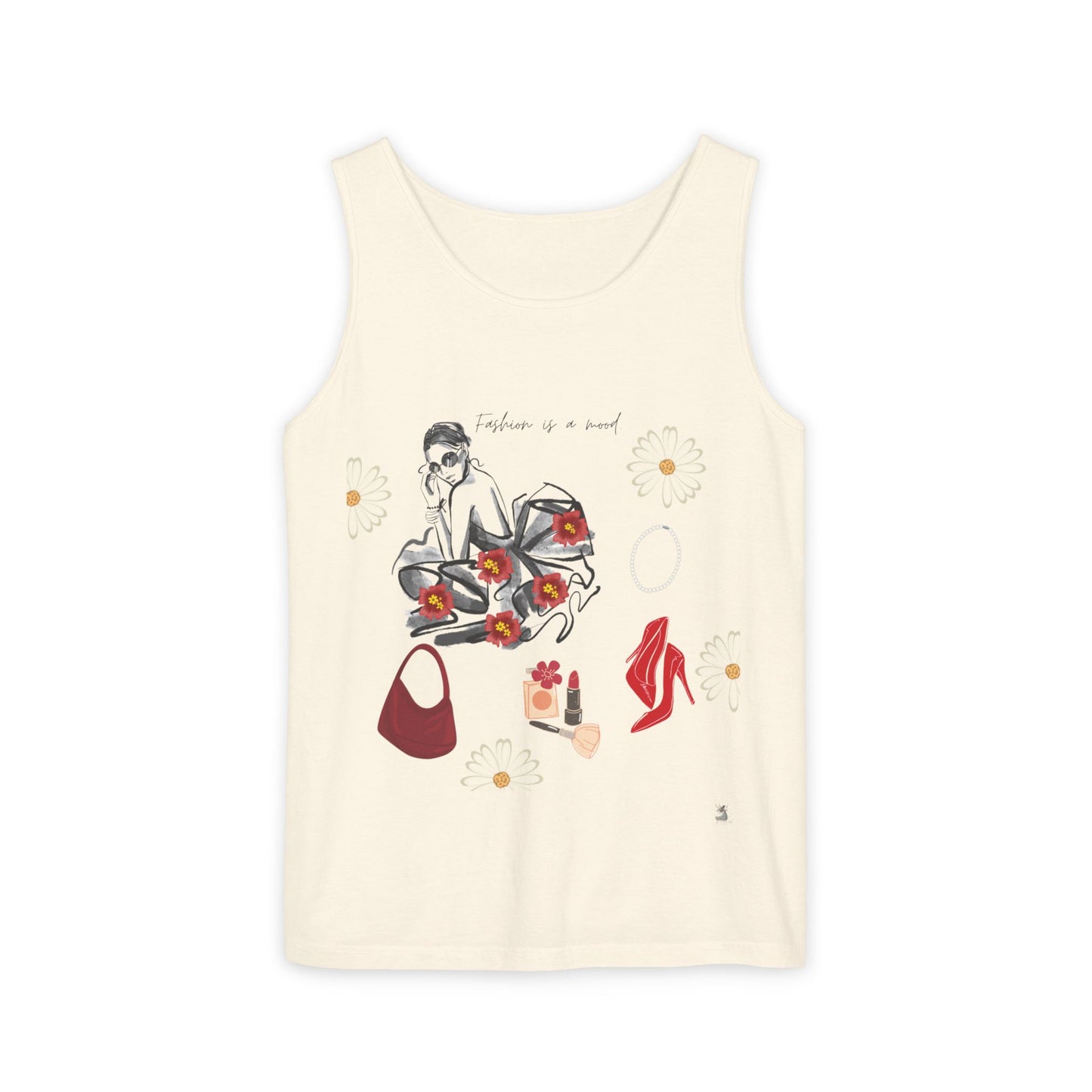 Stylish Fashionista Tank Top, trendsetter tank, summer apparel, gift for fashion lovers, casual chic top, vibrant summer style